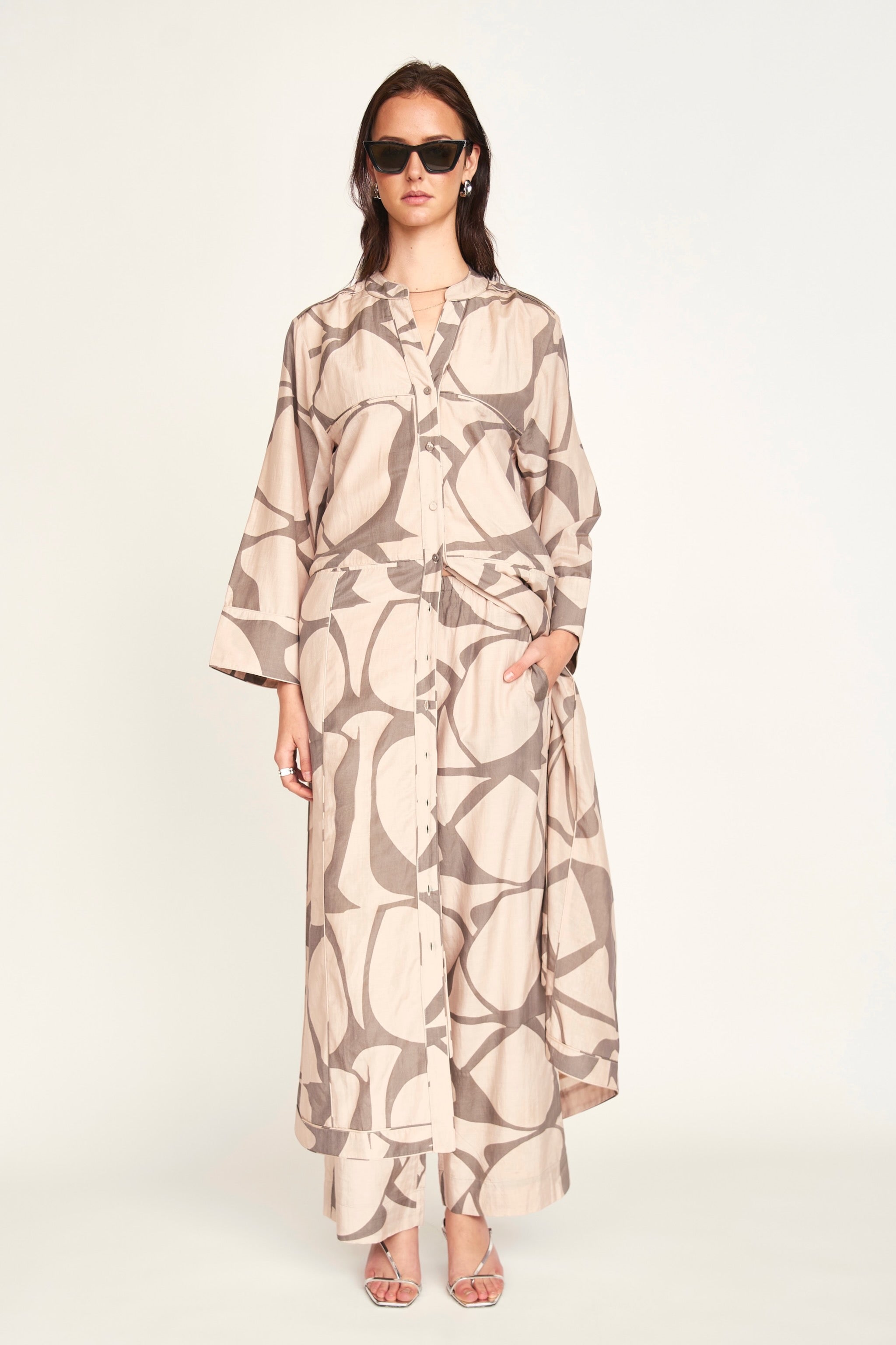 Baden Pant in Putty Jurassic