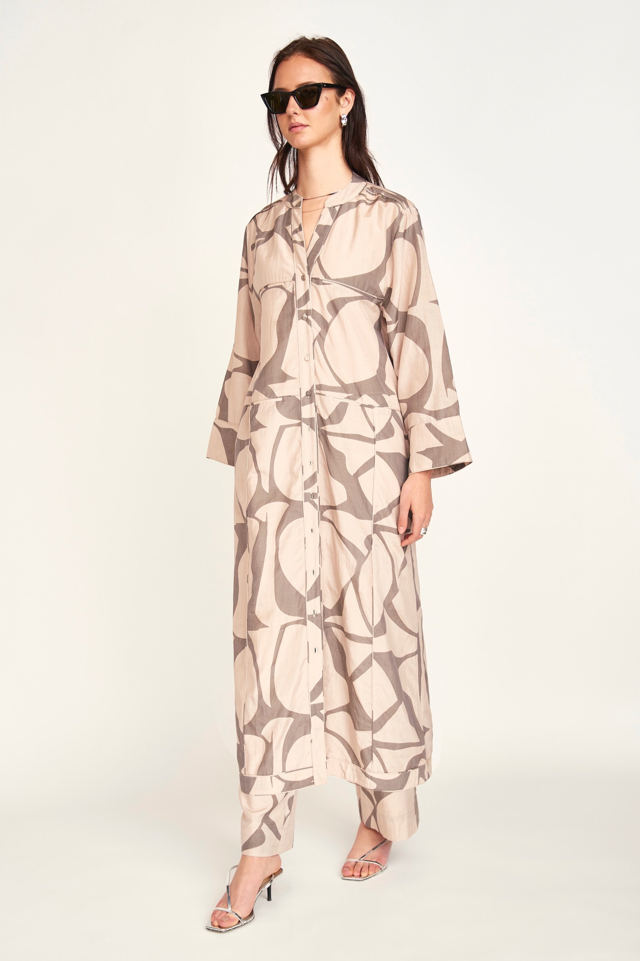 Malmo Dress in Putty Jurassic