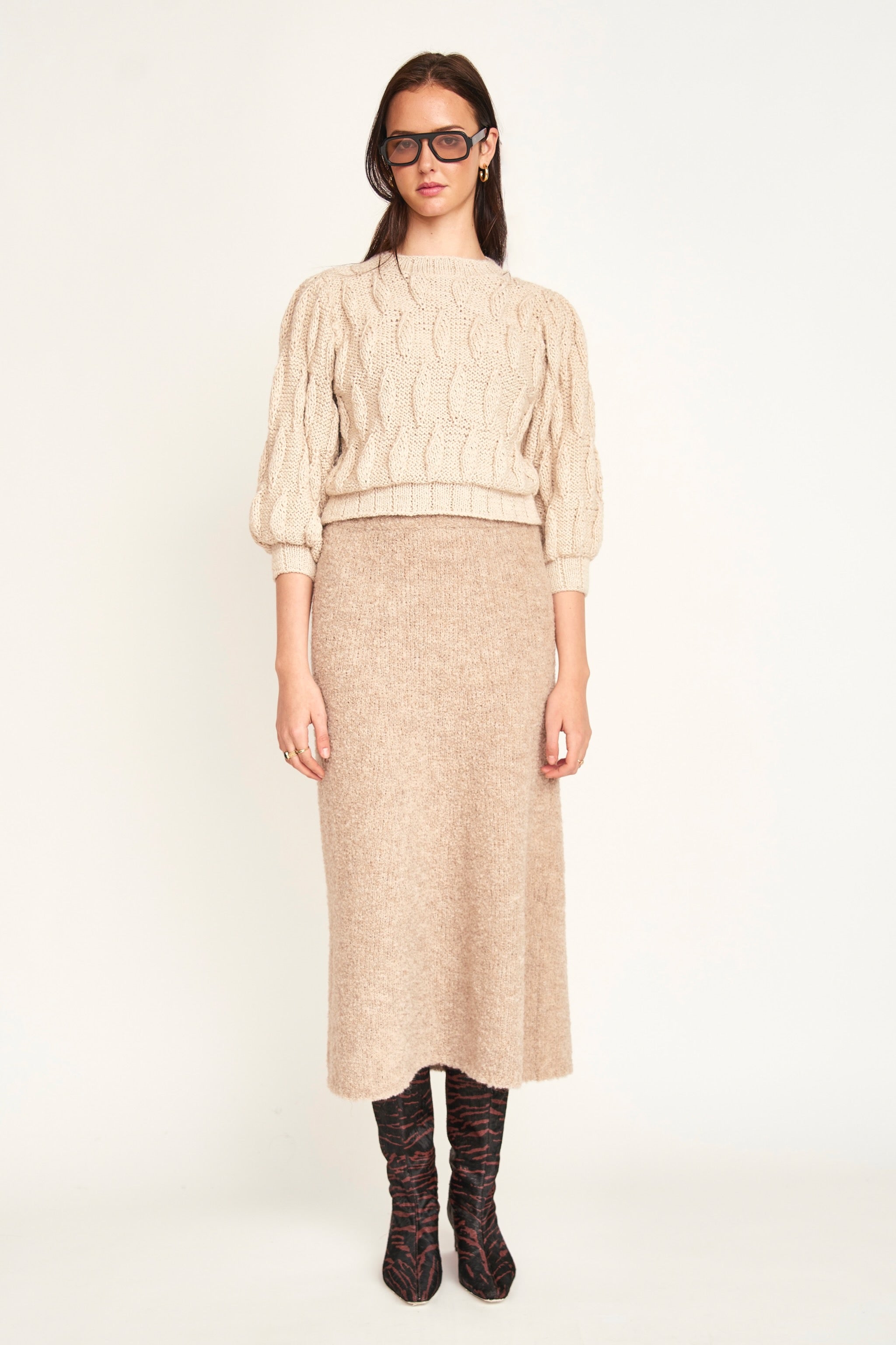 Bavaria Teardrop Pullover in Sand