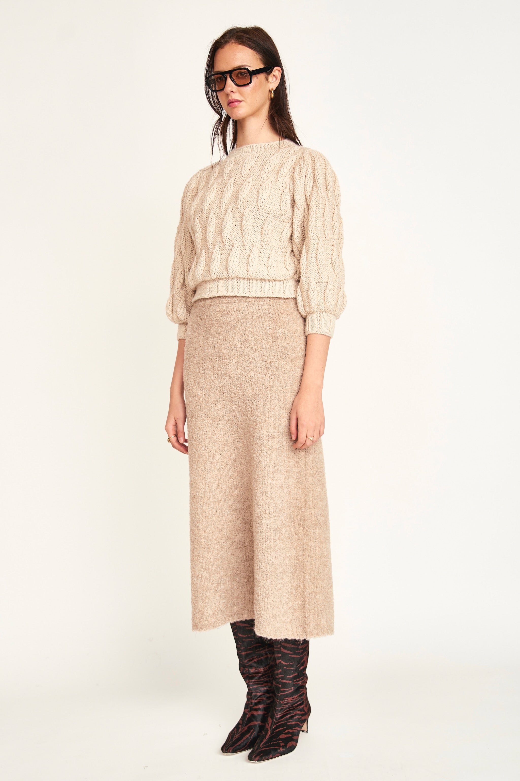 Bavaria Teardrop Pullover in Sand