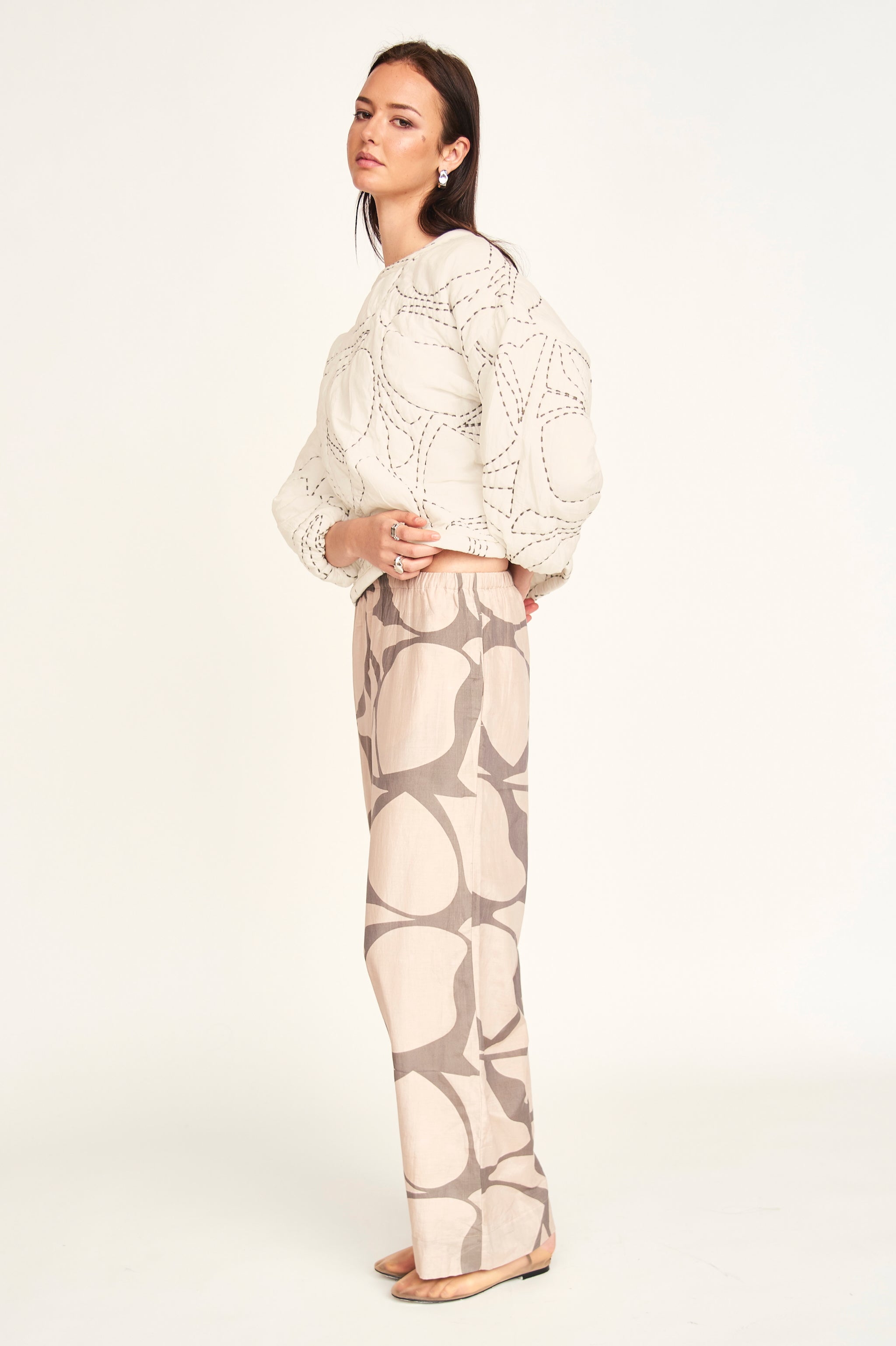 Baden Pant in Putty Jurassic