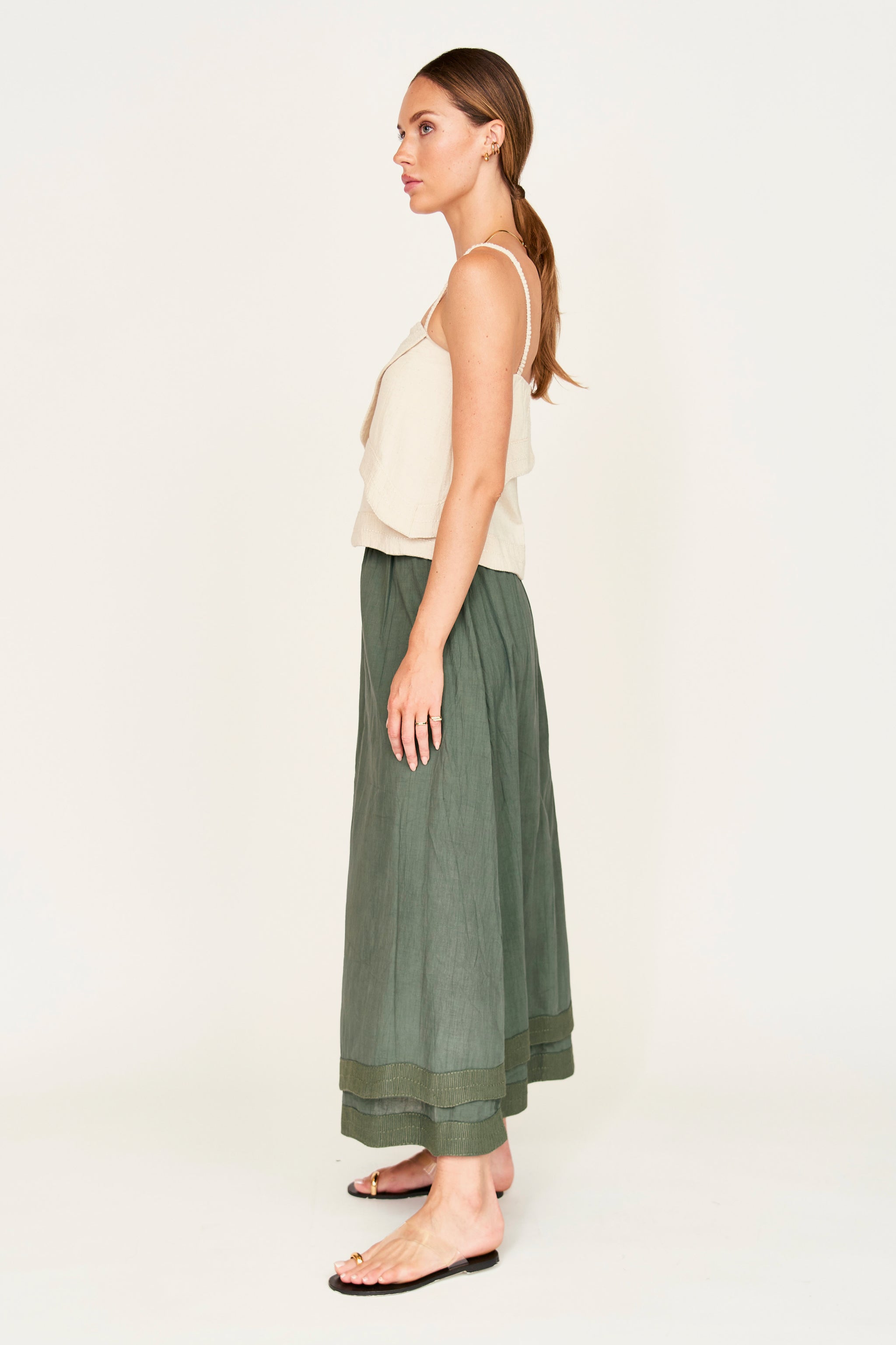 Bahia Tank in Oat Fossil