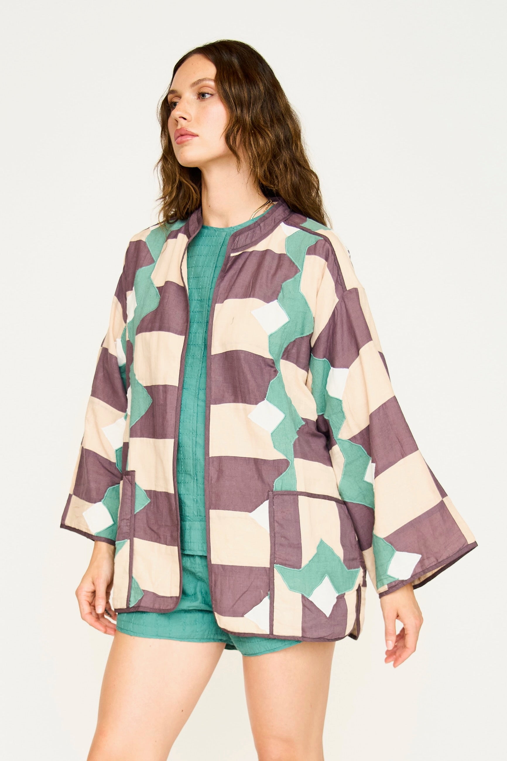 Bergen Jacket in Plum Origami