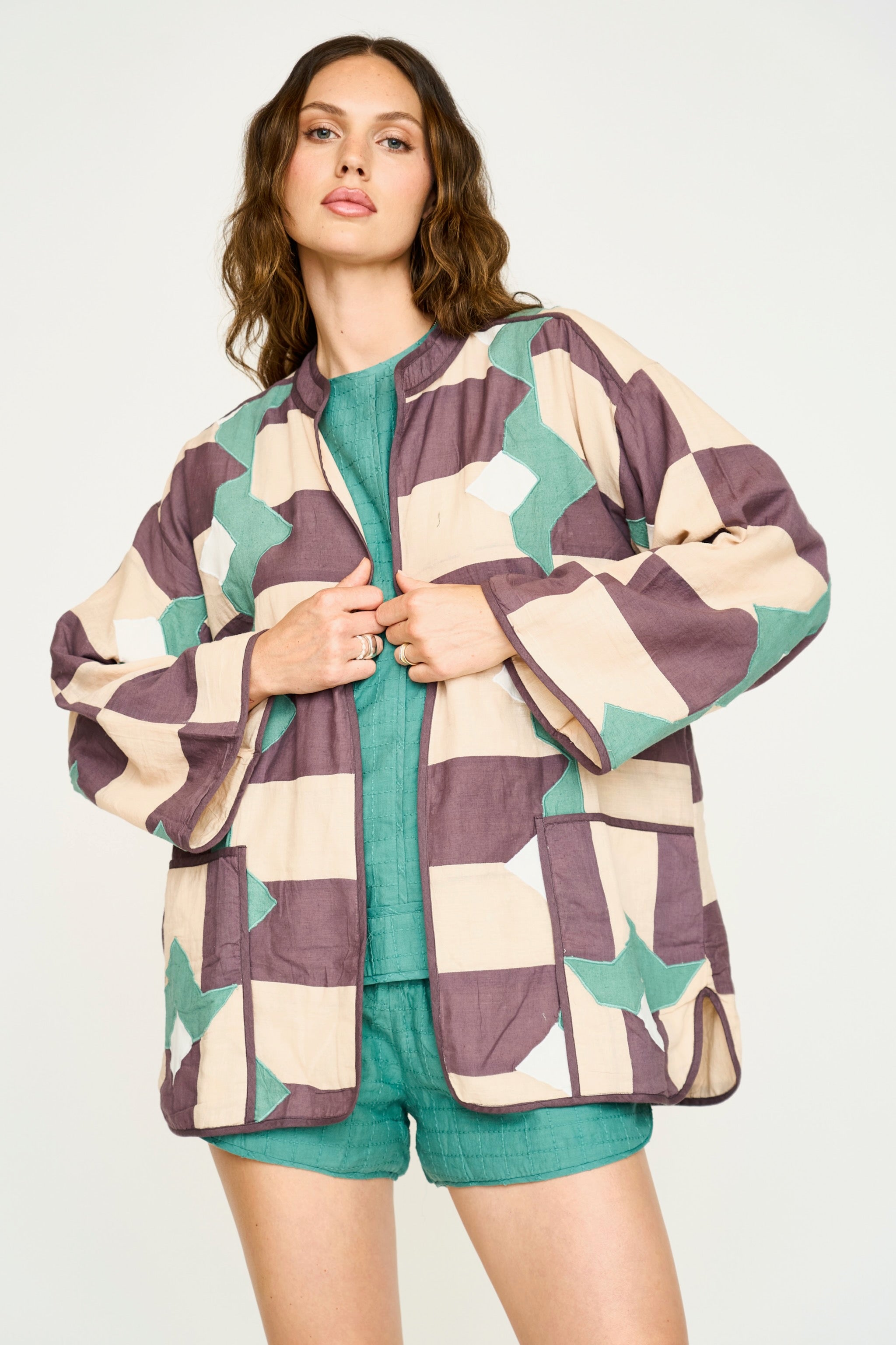 Bergen Jacket in Plum Origami