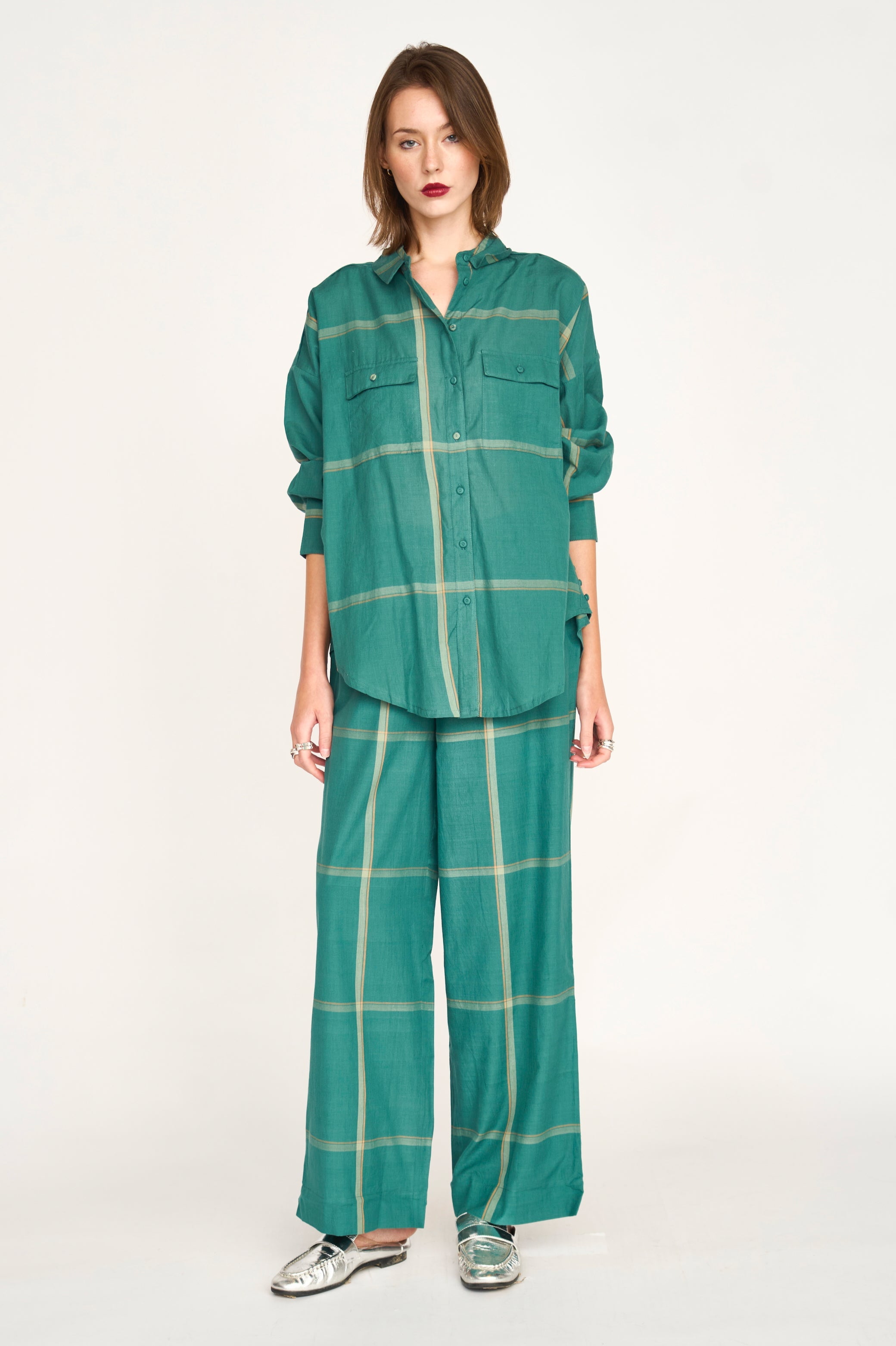 Baden Pant in Mallard Plaid