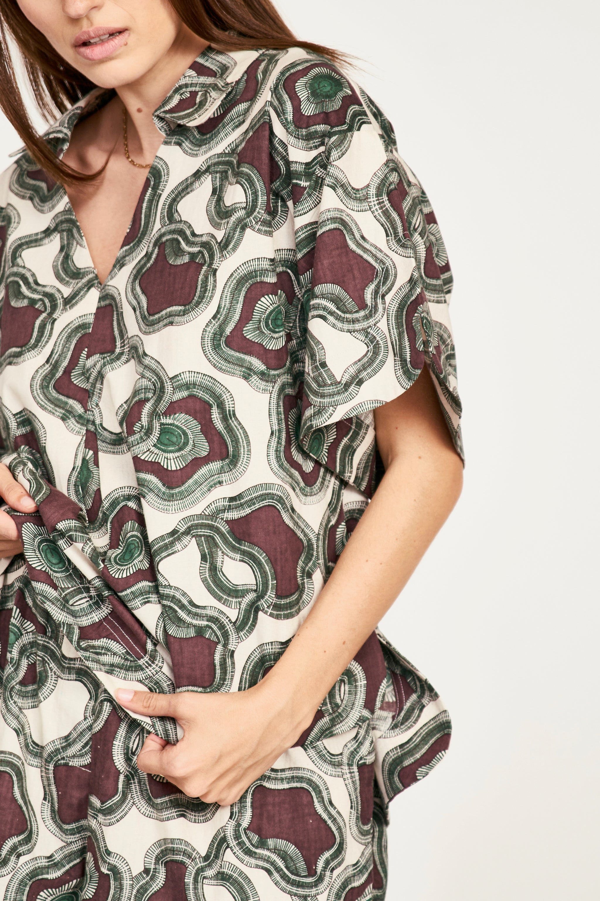 Lanai Top in Grappa Puddles