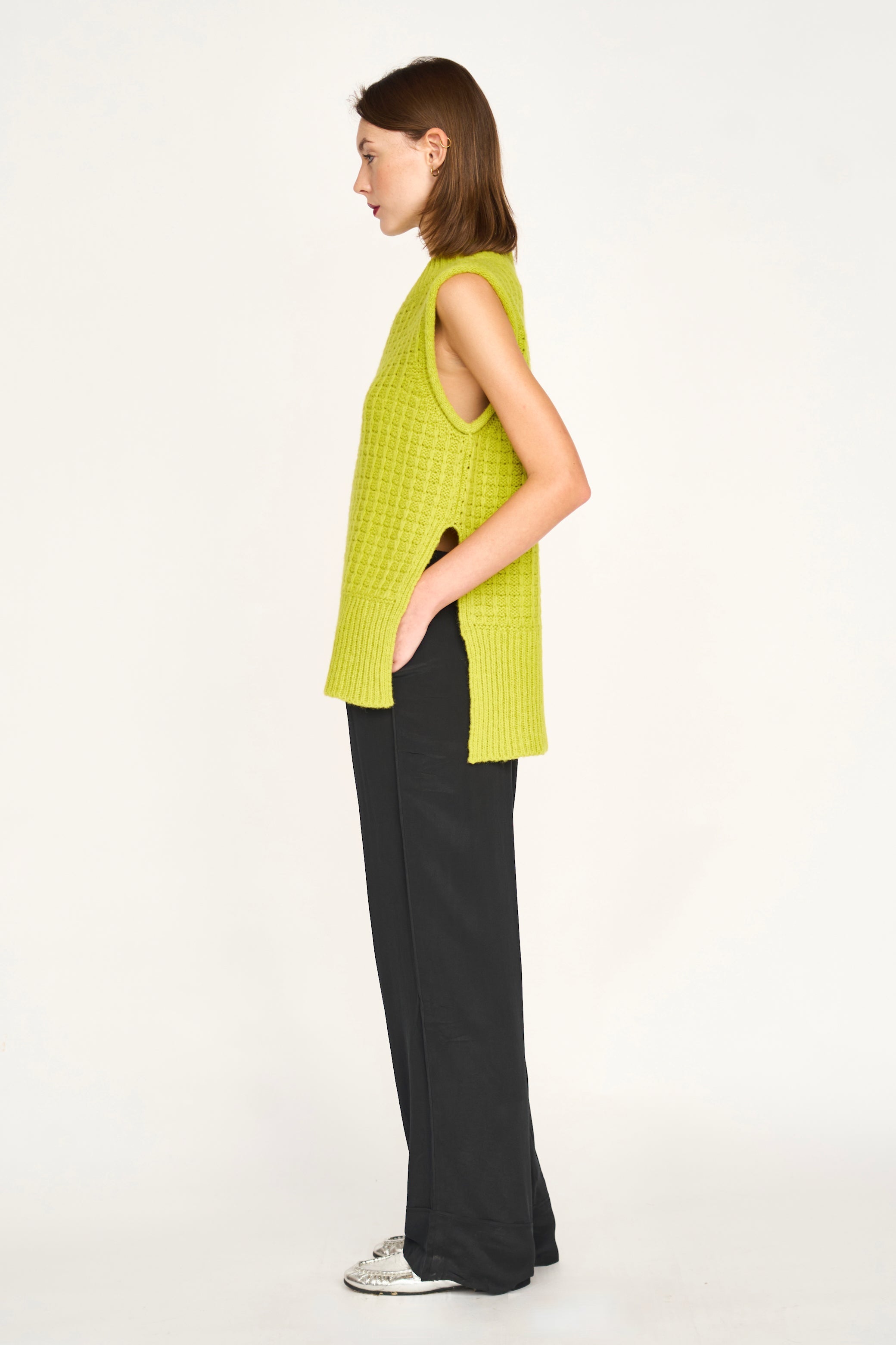 Baden Silk Pant in Black