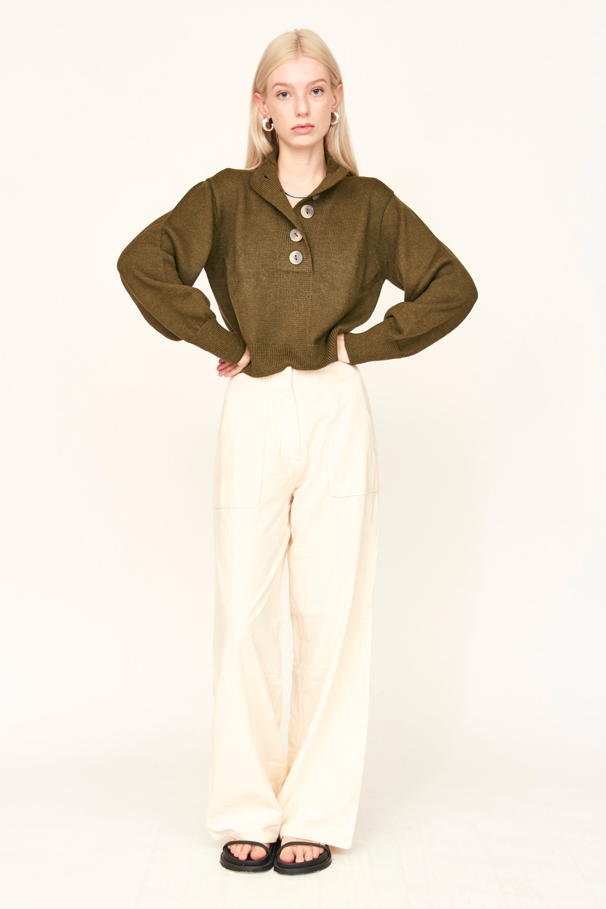 Ghent Sweater in Moss