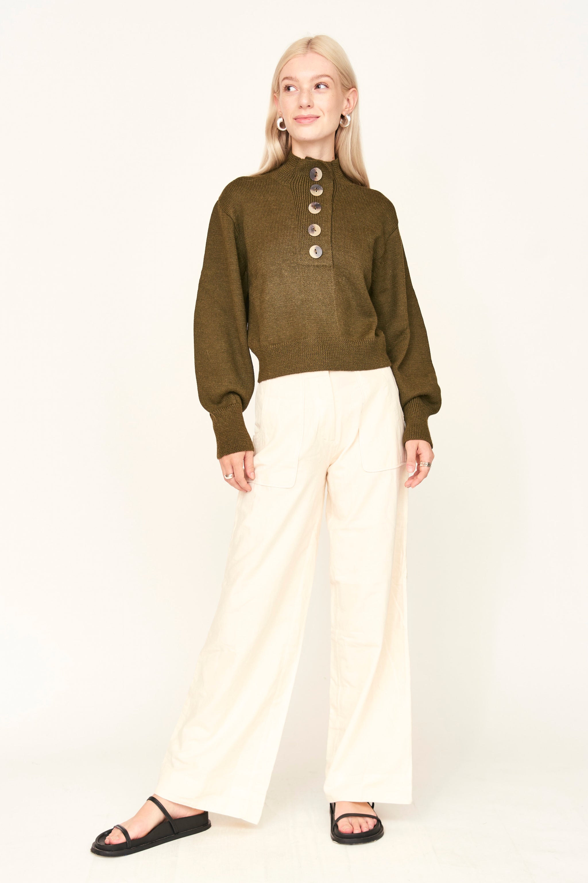 Ghent Sweater in Moss