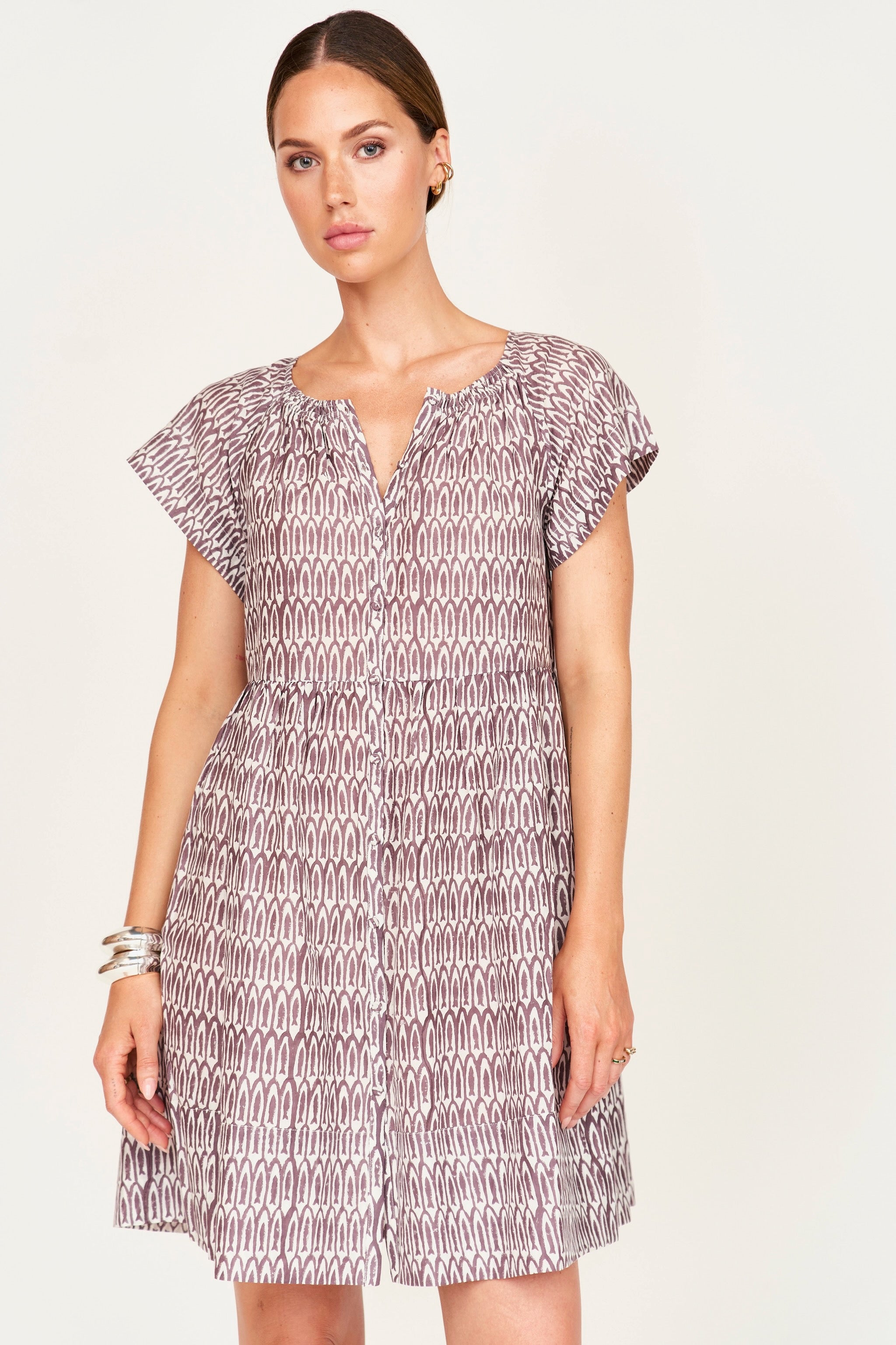 Vienna Dress in Grappa Minnow