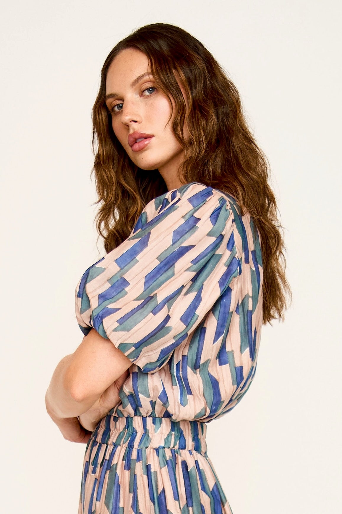 Andaman Bubble Top in Cerulean Rainfall