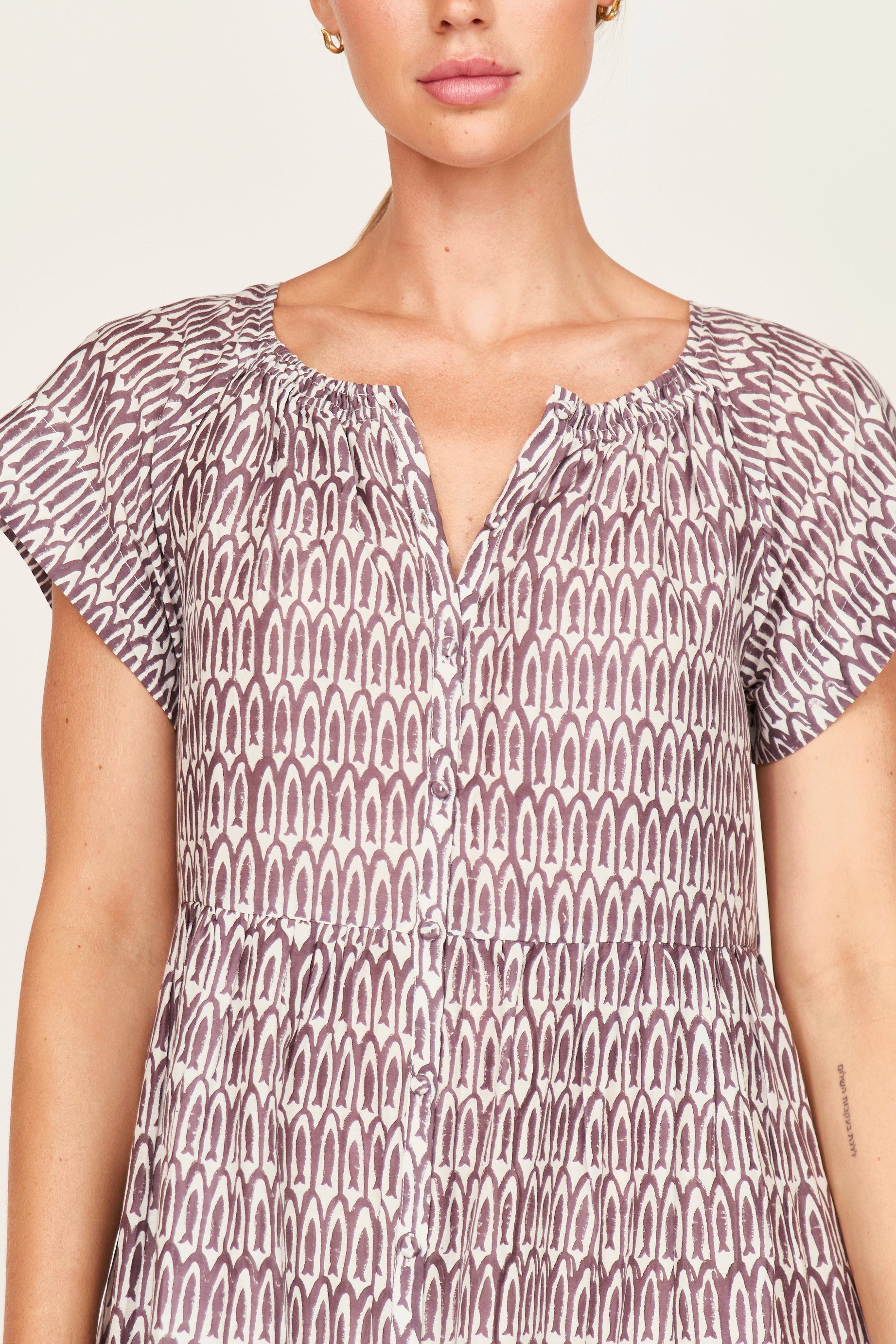 Vienna Dress in Grappa Minnow