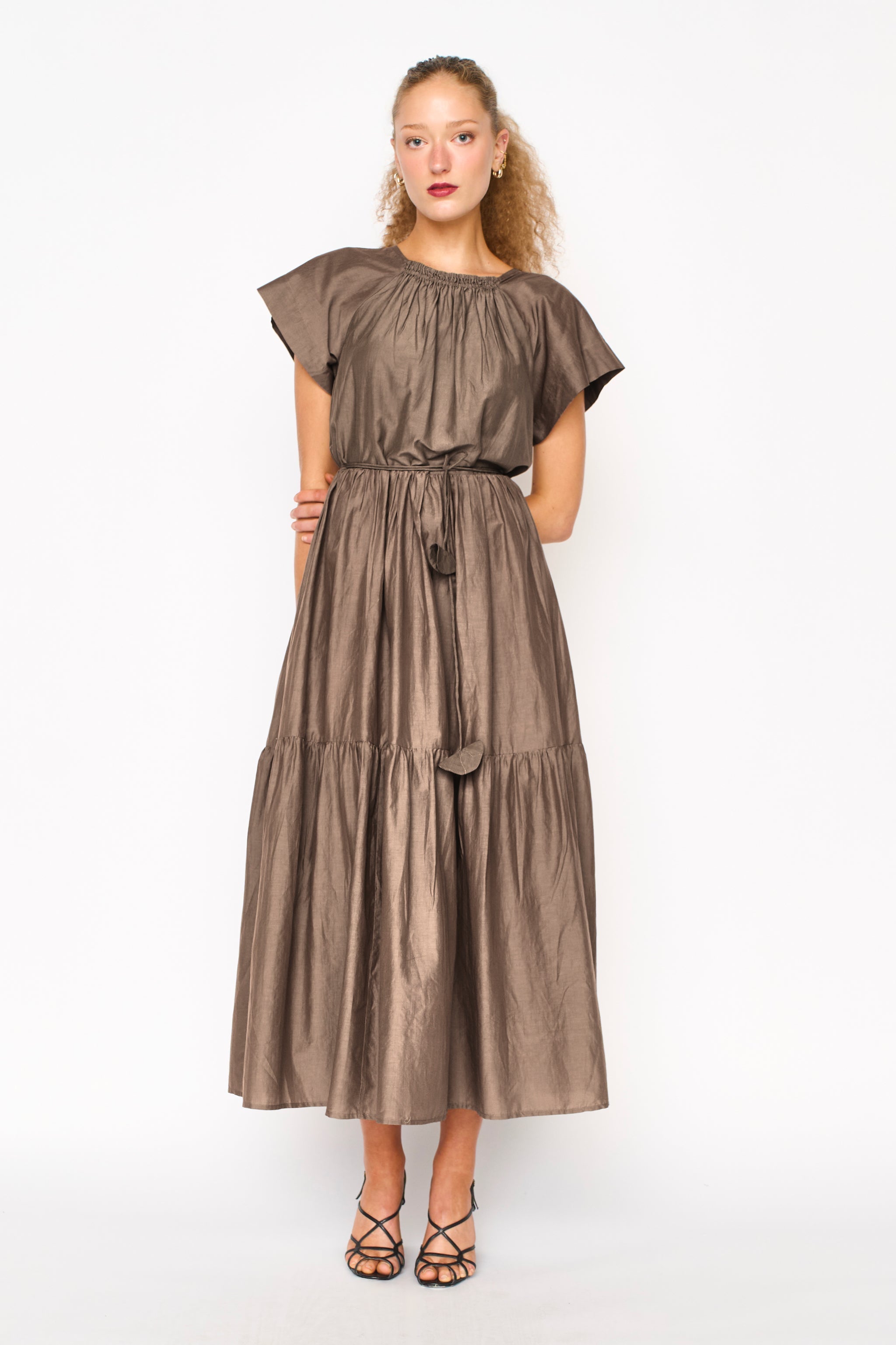 Vienna Maxi Dress in Walnut