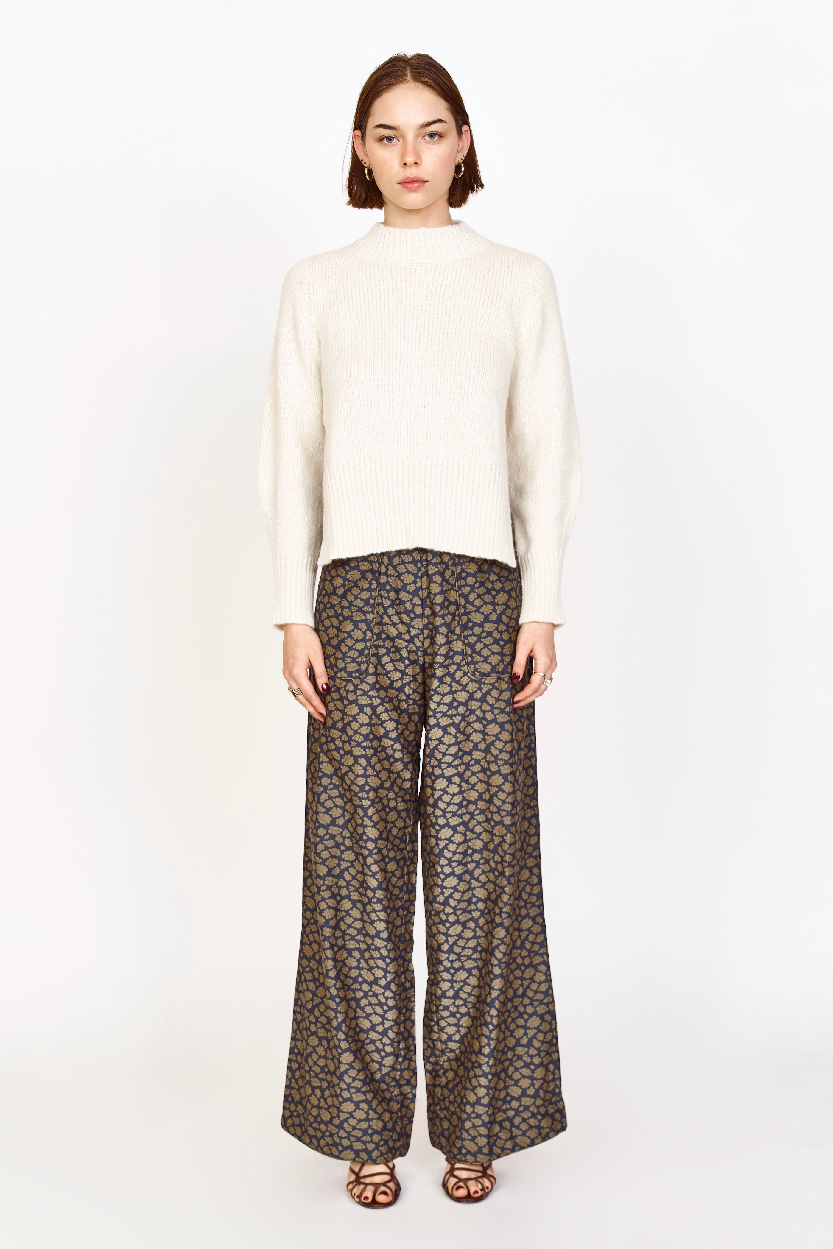 Aspen Open Side Pullover in Ivory