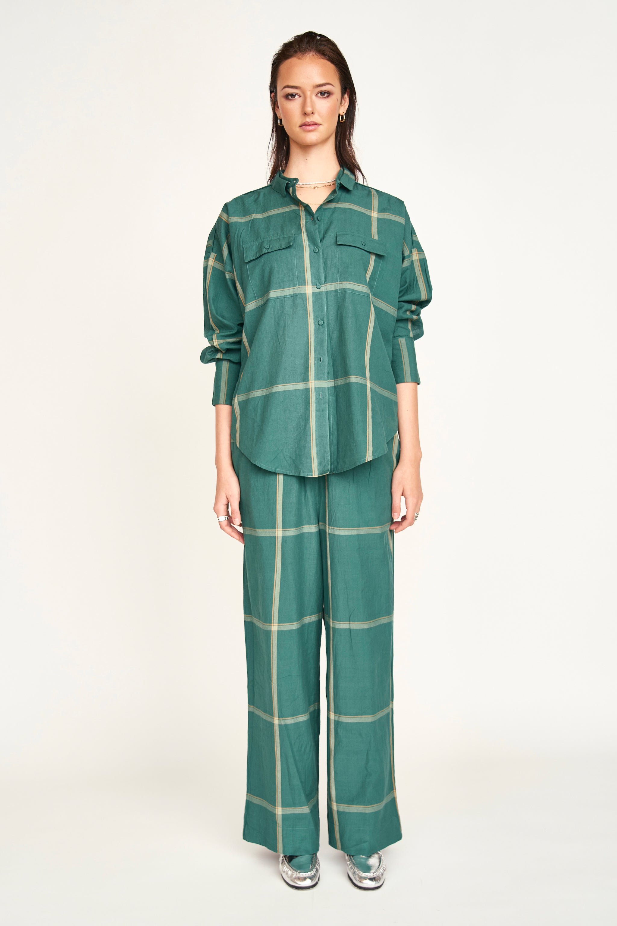 Kyoto Shirt in Mallard Plaid