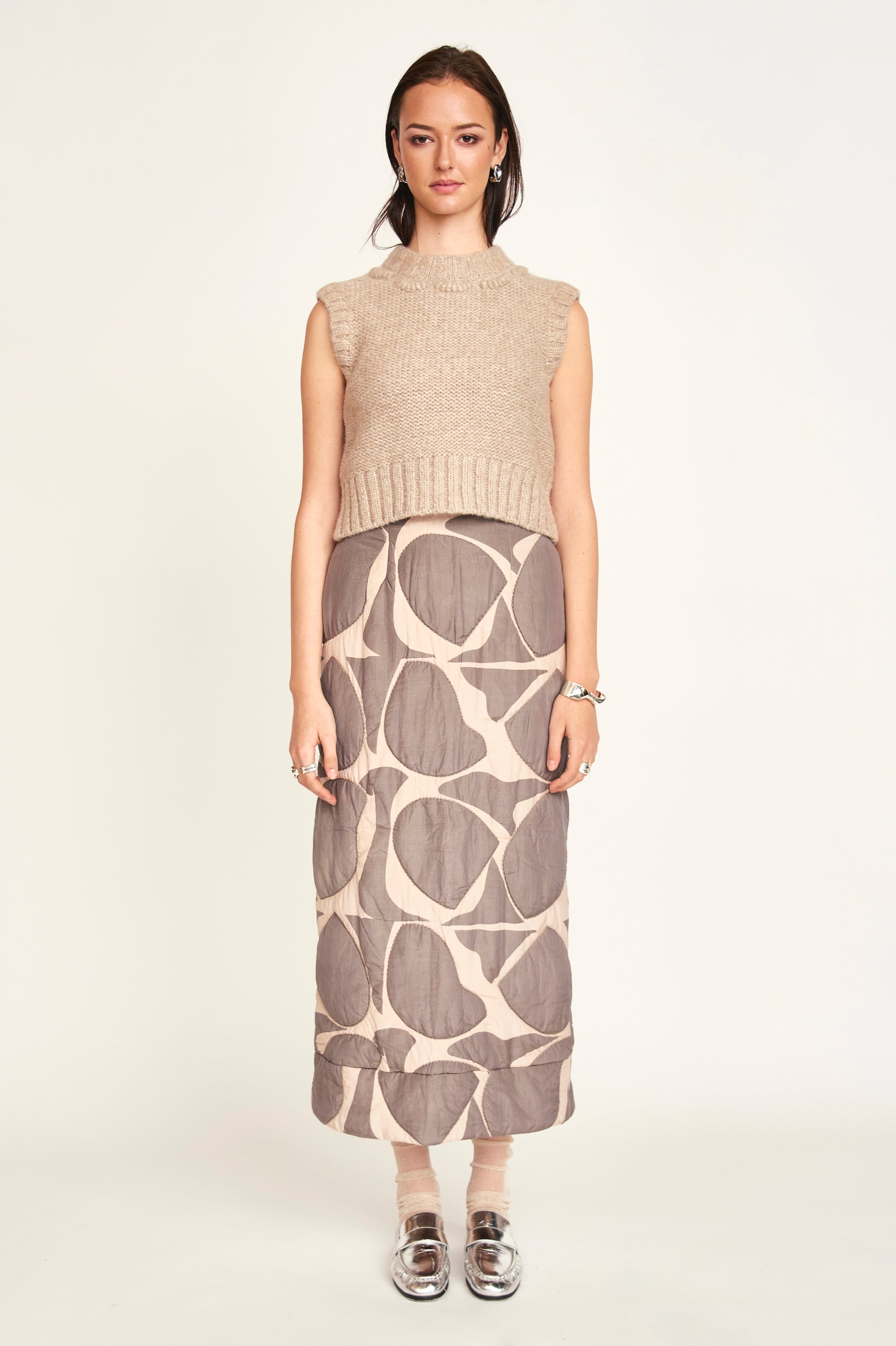 Lombok Skirt in Charcoal Jurassic