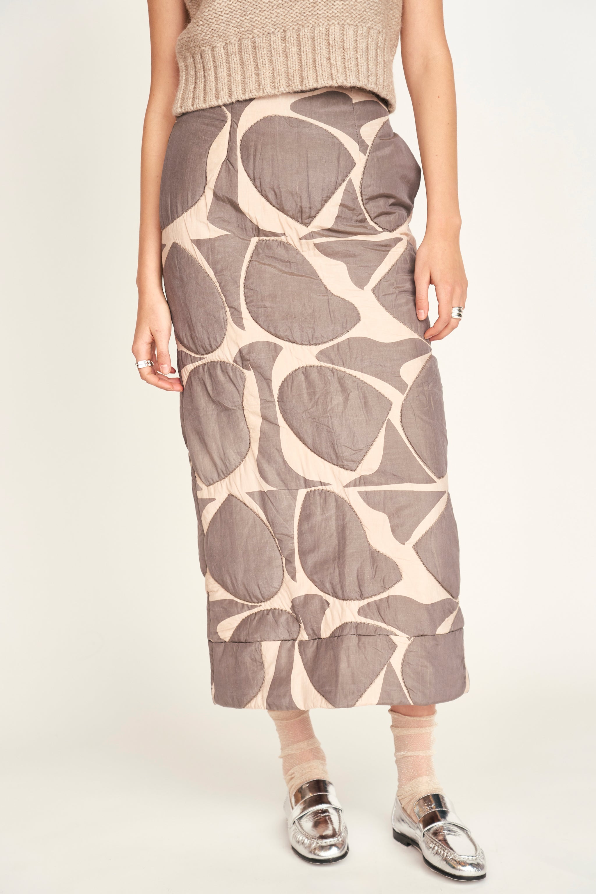 Lombok Skirt in Charcoal Jurassic