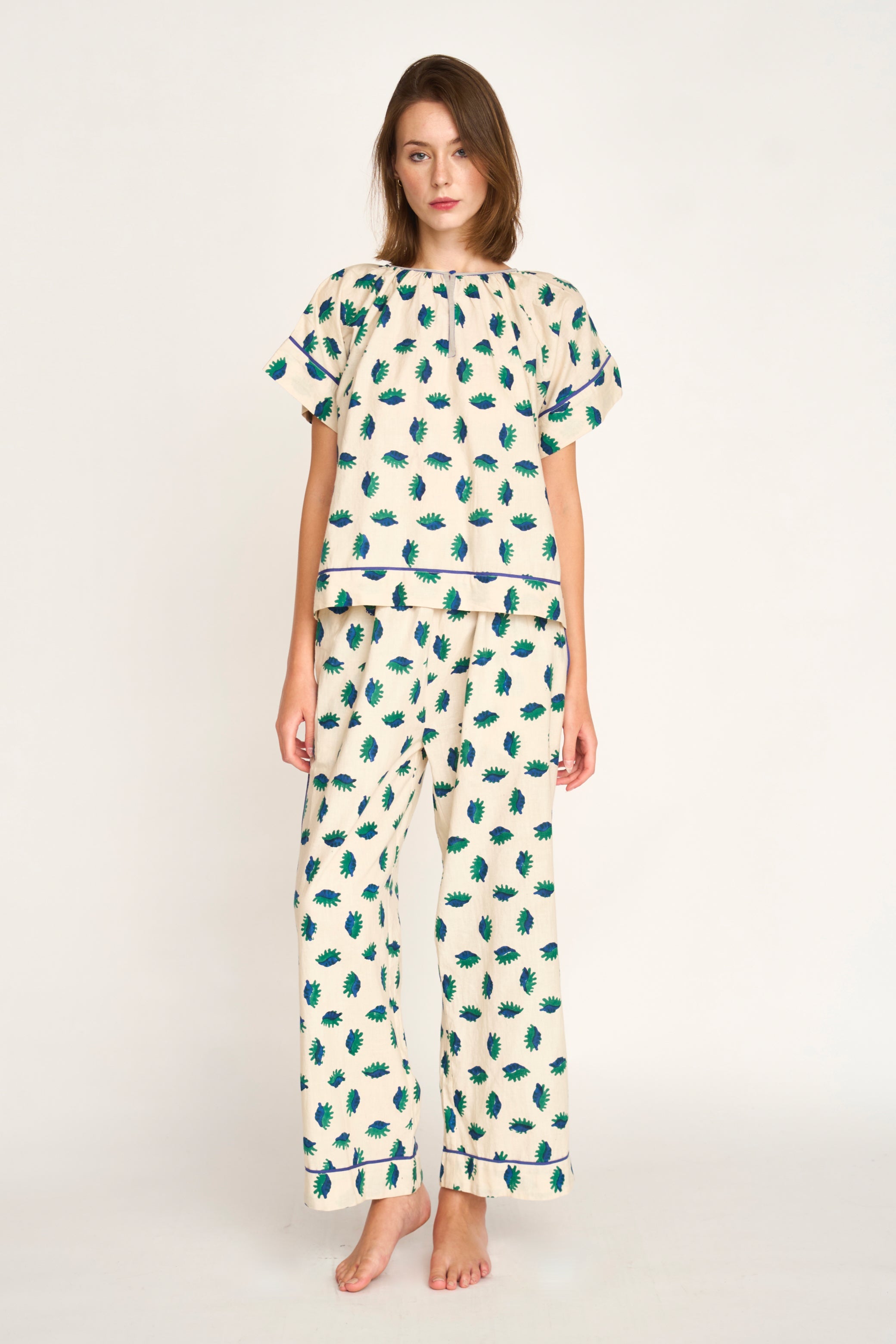 Pajama Pant Set in Tide Pool (Ships early January)