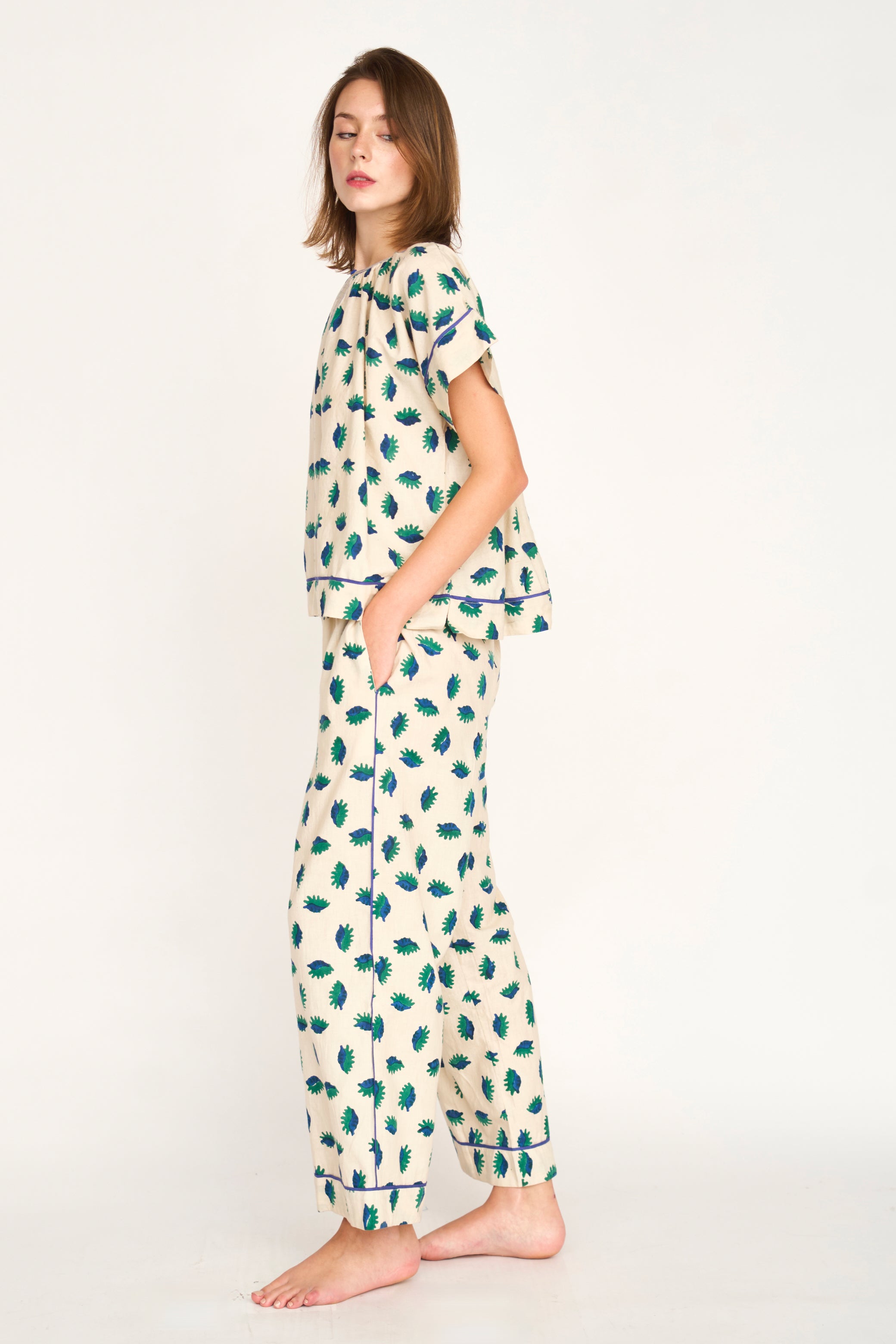 Pajama Pant Set in Tide Pool (Ships early January)