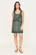 Nicobar Dress in Verde Fossil