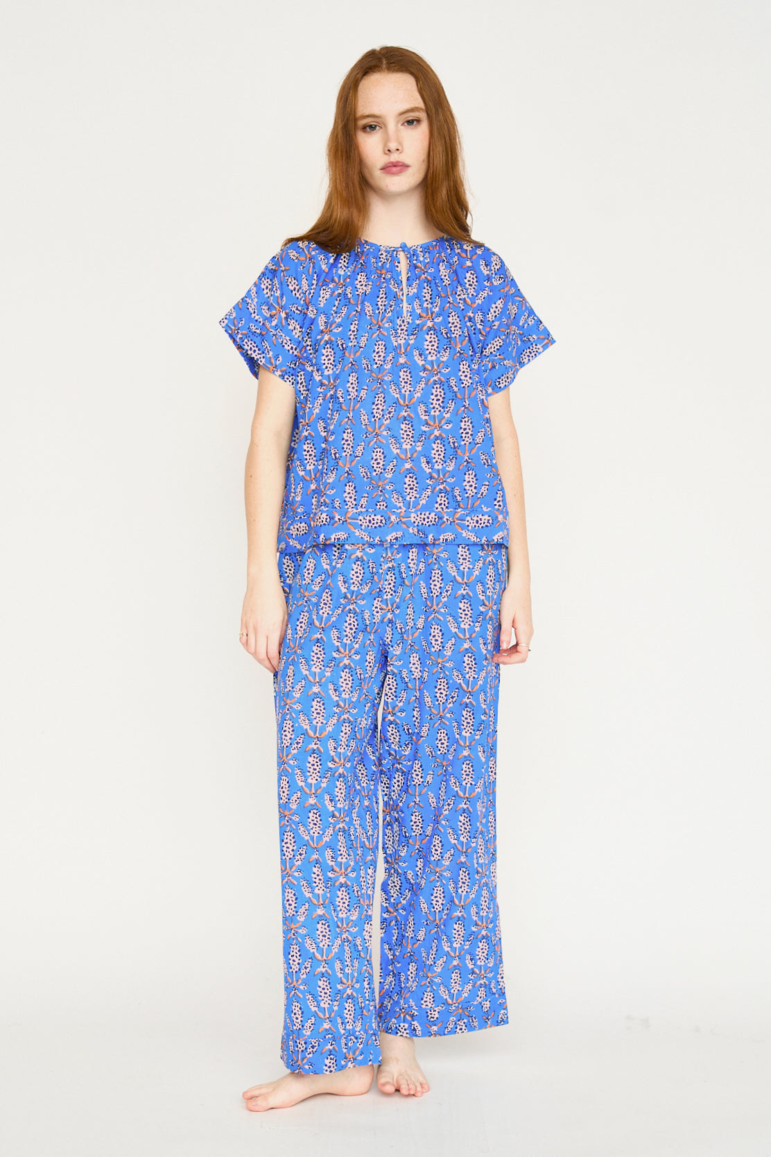 Pajama Pant Set in Bluebonnet (Ships early January)