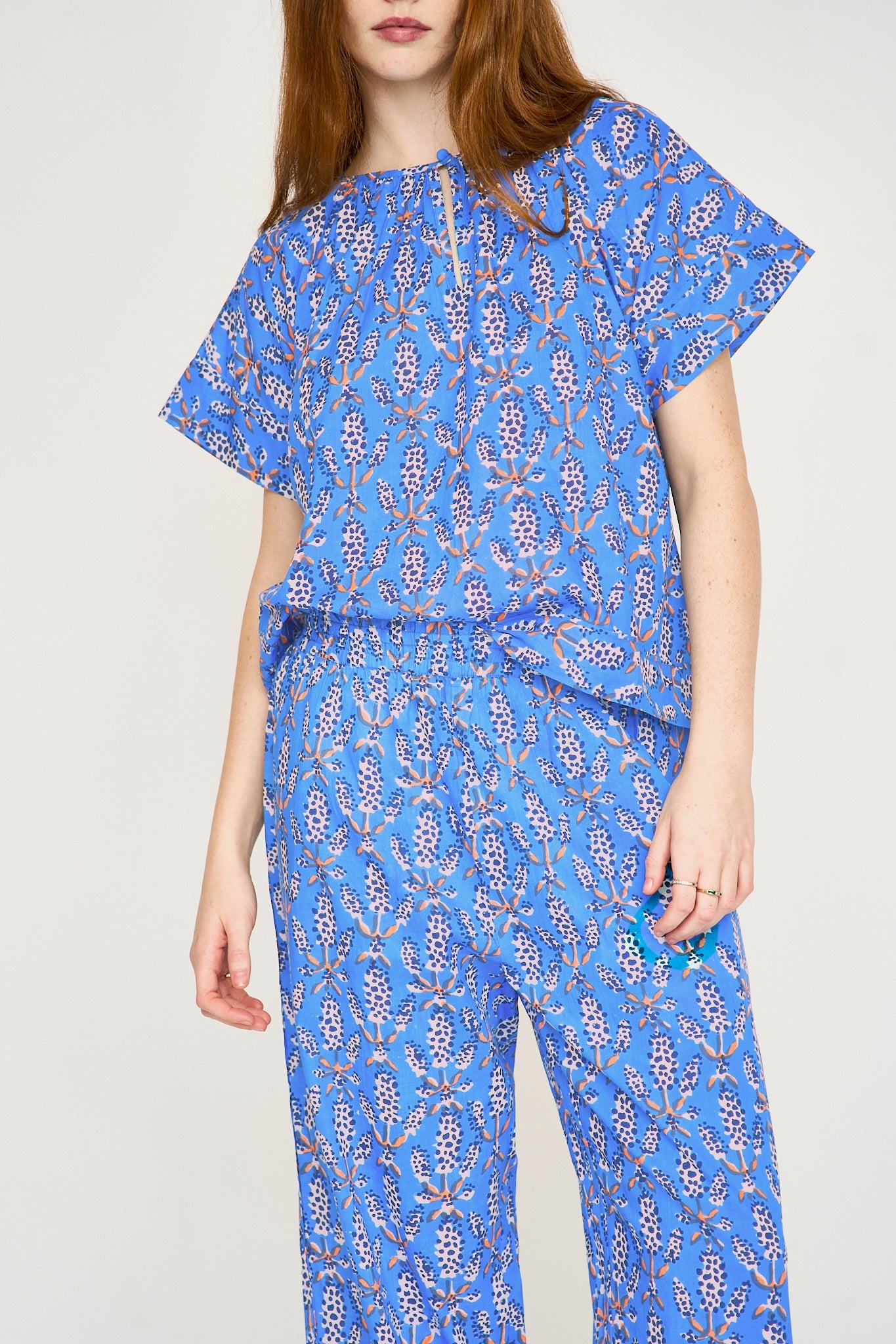 Pajama Pant Set in Bluebonnet (Ships early January)