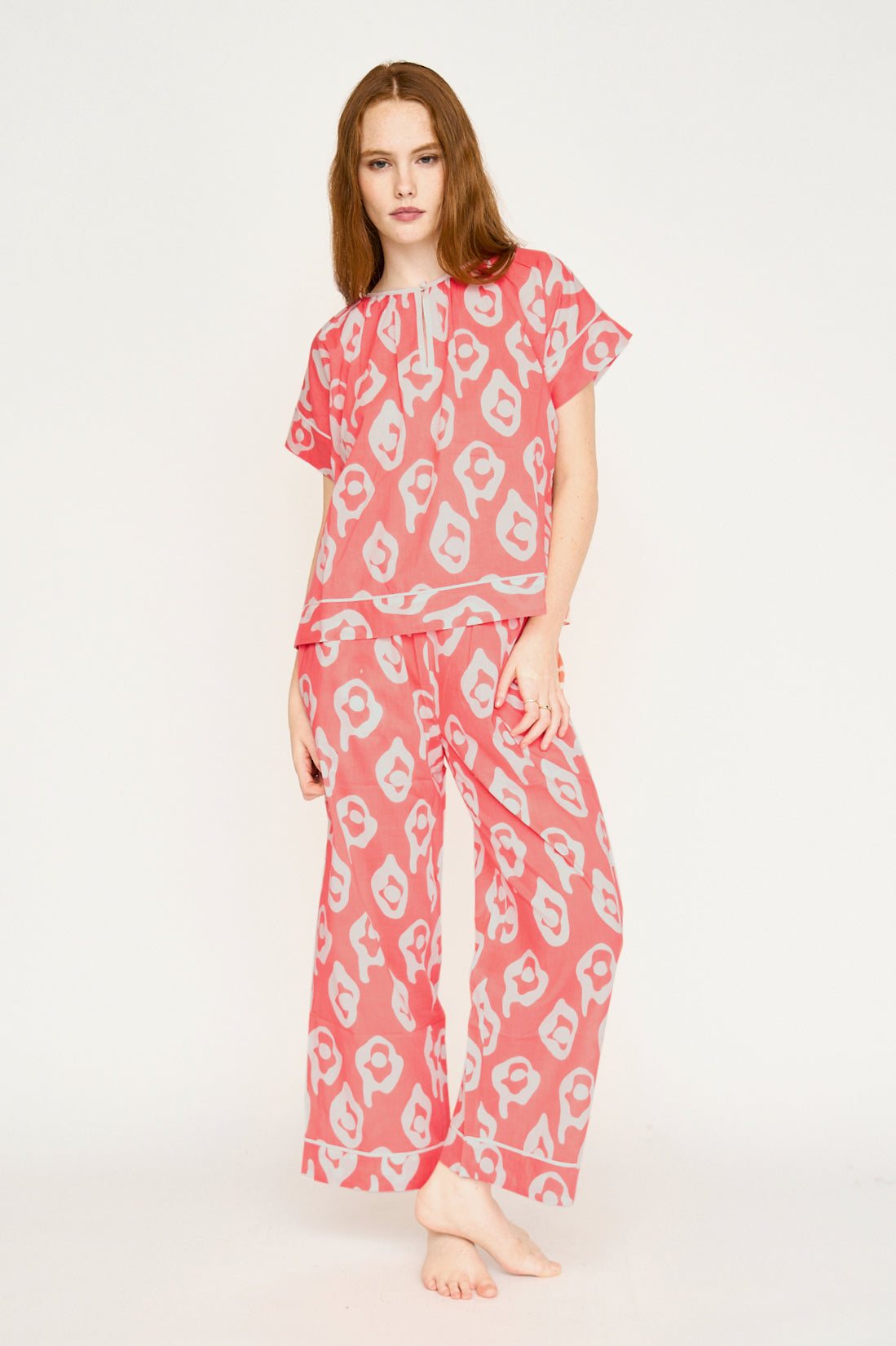 Pajama Pant Set in Candy Oyster (Ships early January)