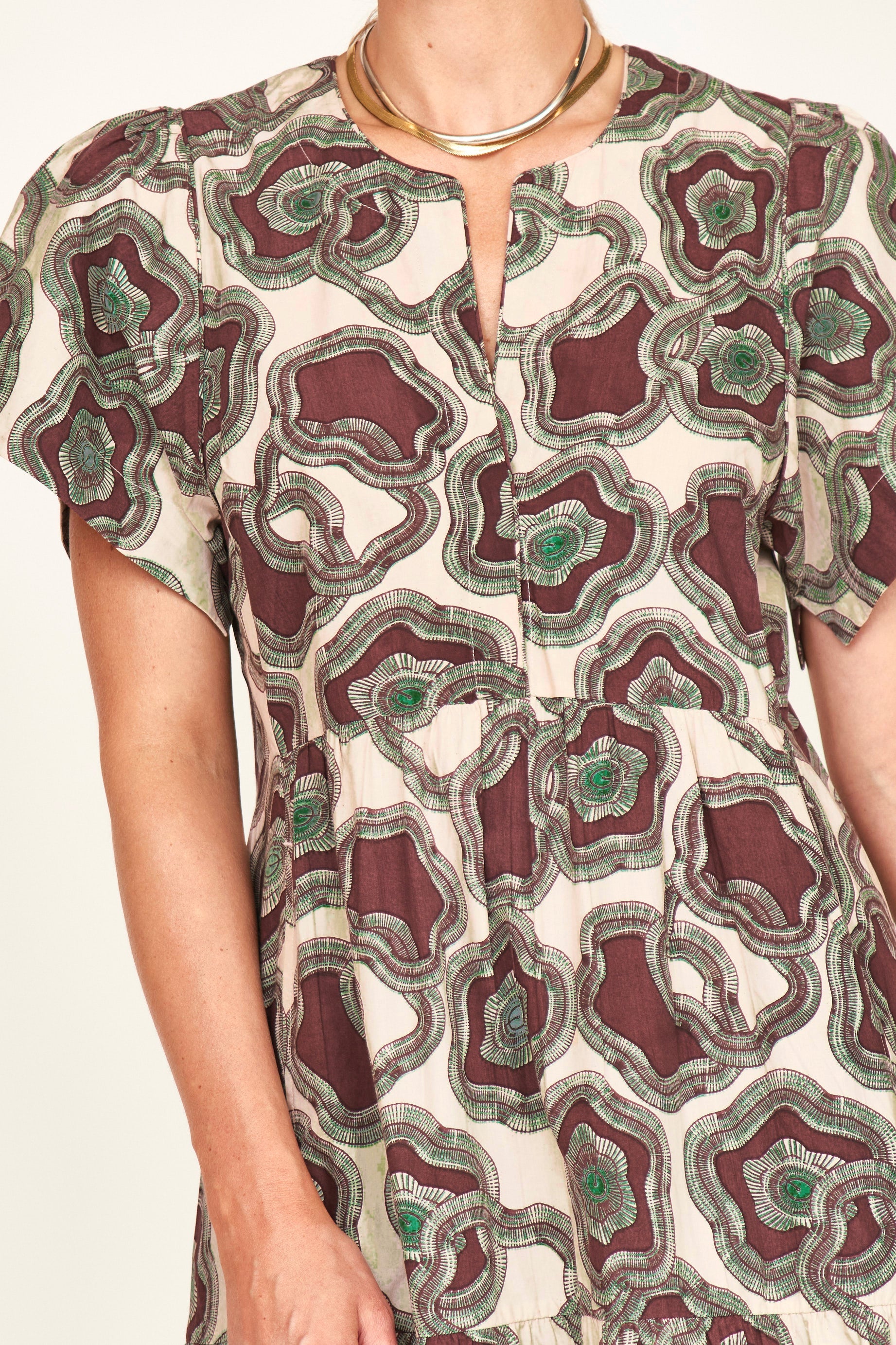 Beacon Hill Dress in Grappa Puddles